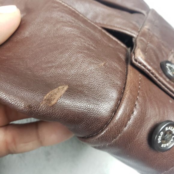 Polo Ralph Lauren Vintage Butter Soft Genuine Leather Jacket XL - Picture 3 of 16